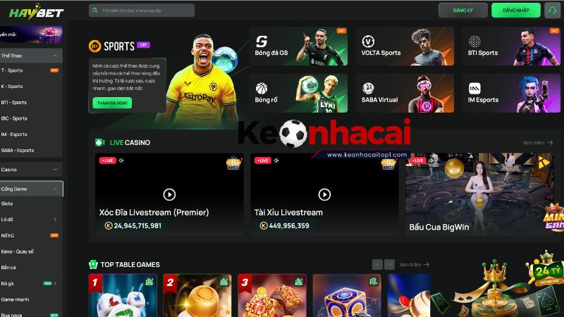 Các sản phẩm cá cược nổi bật tại HayBet Các sản phẩm cá cược nổi bật tại HayBet