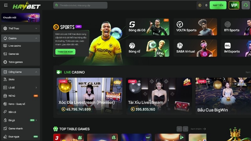 Nhà Cái Uy Tín HAYBET Dẫn Đầu Về Hệ Thống VIP