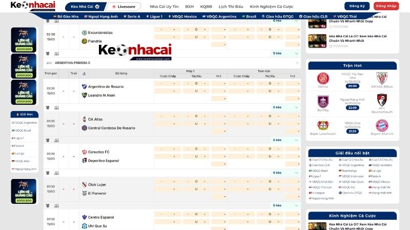 Kèo Nhà Cái Cập Nhật Tỷ Lệ Kèo VĐQG Argentina Chính Xác Kèo Nhà Cái Cập Nhật Tỷ Lệ Kèo VĐQG Argentina Chính Xác