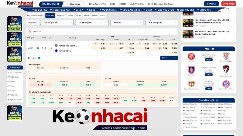 Kèo Nhà Cái Cập Nhật Tỷ Lệ Kèo VĐQG Australia Nhanh Và Chính Xác Kèo Nhà Cái Cập Nhật Tỷ Lệ Kèo VĐQG Australia Nhanh Và Chính Xác